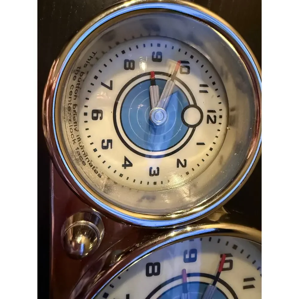 Pottery Barn Light Up Dashboard Clock with Box Works Perfectly